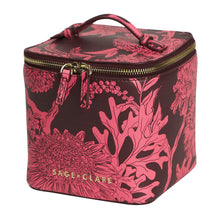 Load image into Gallery viewer, SAGE X CLARE Delphine Small Cosmetic Case - Garnet