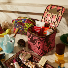 Load image into Gallery viewer, SAGE X CLARE Delphine Small Cosmetic Case - Garnet