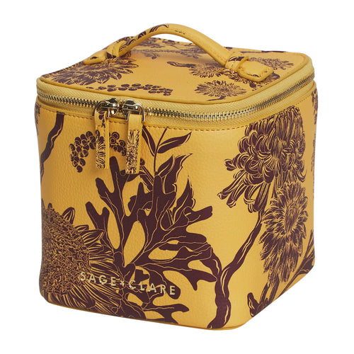 SAGE X CLARE Delphine Small Cosmetic Case - Dune