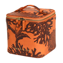 Load image into Gallery viewer, SAGE X CLARE Delphine Small Cosmetic Case - Vivid Coral