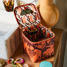 Load image into Gallery viewer, SAGE X CLARE Delphine Small Cosmetic Case - Vivid Coral