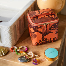 Load image into Gallery viewer, SAGE X CLARE Delphine Small Cosmetic Case - Vivid Coral
