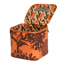 Load image into Gallery viewer, SAGE X CLARE Delphine Small Cosmetic Case - Vivid Coral