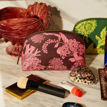 Load image into Gallery viewer, SAGE X CLARE Delphine Cosmetic Pouch - Garnet