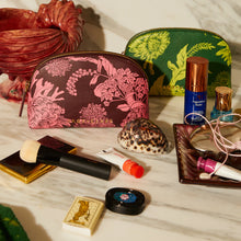 Load image into Gallery viewer, SAGE X CLARE Delphine Cosmetic Pouch - Garnet