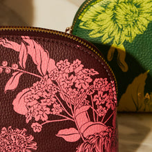 Load image into Gallery viewer, SAGE X CLARE Delphine Cosmetic Pouch - Garnet