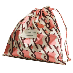 SAGE X CLARE Delphine Cosmetic Pouch - Garnet