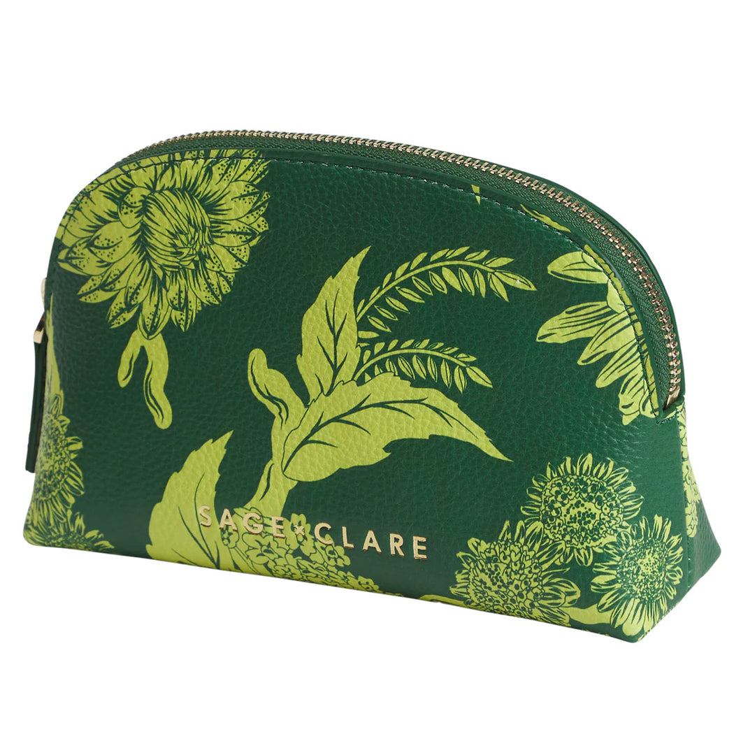 SAGE X CLARE Delphine Cosmetic Pouch - Anise