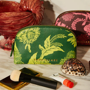 SAGE X CLARE Delphine Cosmetic Pouch - Anise