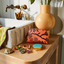 Load image into Gallery viewer, SAGE X CLARE Delphine Cosmetic Pouch - Vivid Coral