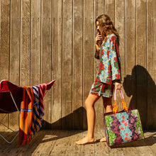 Load image into Gallery viewer, SAGE X CLARE Leilani Tote Bag Garnet