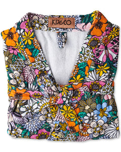 KIP & Co. Bliss Floral Printed Terry Bath Robe (OS)