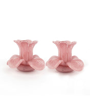 Load image into Gallery viewer, Kip &amp; Co Flower Top Candle Holder Blush (Set 2)