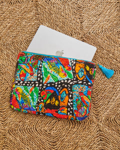 Kip & Co x Jenny Kee Parrots & Cockatoos Velvet Laptop Case