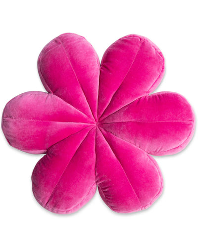 KIP & Co. Raspberry Velvet Petal Cushion
