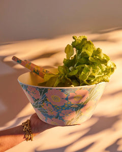 KIP & Co. Salad Bowl Tumbling Flowers