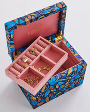 Load image into Gallery viewer, KIP &amp; Co. Fallen Leaves Velvet Jewellery Box Large