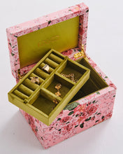 Load image into Gallery viewer, KIP &amp; Co. Rose Garden Velvet Jewellery Box Large