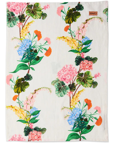 KIP & Co. Bouquet Beauty Linen Tea Towel