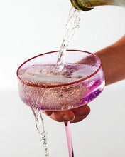 Load image into Gallery viewer, KIP &amp; Co. Lilac Colour Block Margarita Glass 2P