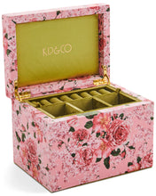 Load image into Gallery viewer, KIP &amp; Co. Rose Garden Velvet Jewellery Box Large