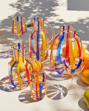 Load image into Gallery viewer, KIP &amp; Co. Mykonos Stripe Vino Glass Set