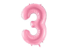 Load image into Gallery viewer, Bubblegum Pink Number Foil Balloon 86cm