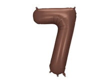 Load image into Gallery viewer, Mocha Number Foil Balloon 86cm