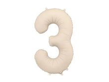 Load image into Gallery viewer, Light Beige Number Foil Balloon 86cm