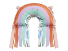 Load image into Gallery viewer, Rainbow Foil Balloon with Fringe