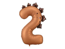 Load image into Gallery viewer, Dinosaur Number 2 Foil Balloon