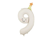 Load image into Gallery viewer, INFLATED Party Number Foil Balloon 86cm