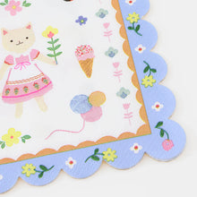 Load image into Gallery viewer, Meri Meri Kitten Club Small Napkins (Pack of 16)