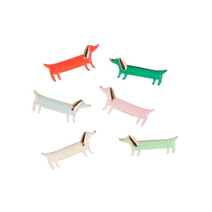 Christmas Crackers Festive Stripe Sausage Dog (Pack 6)