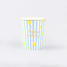 Load image into Gallery viewer, Meri Meri Bright Star Happy Birthday Cups (Pack of 8)