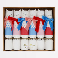 Load image into Gallery viewer, Christmas Crackers Velvet Bow Cat (Pack 6)