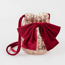 Load image into Gallery viewer, Pink Sequin Bow Bag