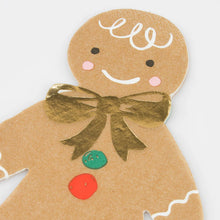 Load image into Gallery viewer, Gingerbread Napkins (Pk16)