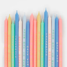Load image into Gallery viewer, Fun Phrases Birthday Candles (Pack 16)