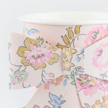 Load image into Gallery viewer, Meri Meri Pink Chintz Bow Cups (Pack 8)