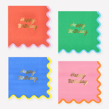 Load image into Gallery viewer, Meri Meri Wiggle Edge Small Shaped Napkins (Pack of 16)