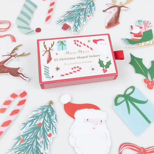 Meri Meri Christmas Shaped Stickers (Pk 25)