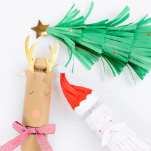 Load image into Gallery viewer, Santa, Reindeer &amp; Tree Christmas Crackers (Pack 6)
