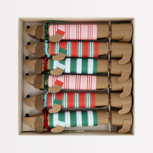 Load image into Gallery viewer, Christmas Crackers Festive Stripe Sausage Dog (Pack 6)