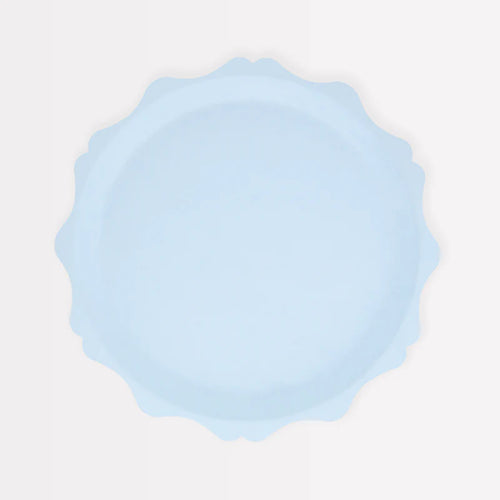 Blue Decorative Edge Compostable Side Plates (Pack 8)