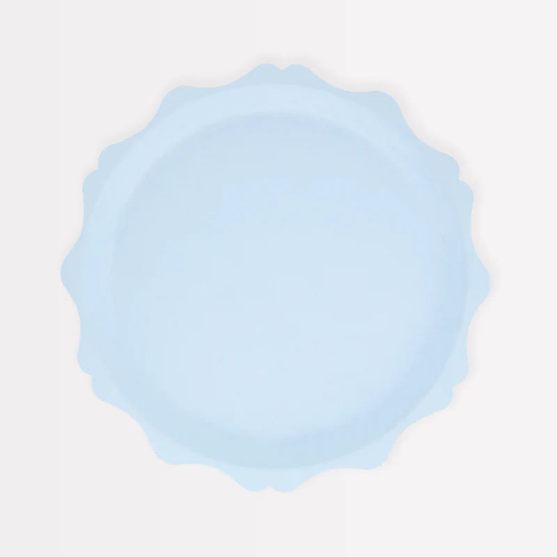 Blue Decorative Edge Compostable Side Plates (Pack 8)