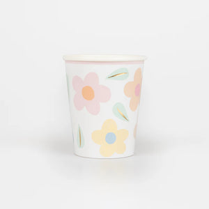 Happy Flowers Cups (Pack 8)