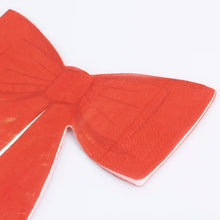 Load image into Gallery viewer, Red Bow Napkins (Pack 16)