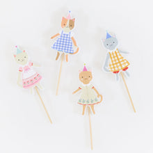 Load image into Gallery viewer, Meri Meri Kitten Club Candles (Pack of 4)