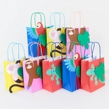Load image into Gallery viewer, Meri Meri Jungle Jamboree Party Bags (Pack of 8)